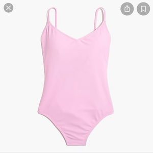 J crew pink Ballet tank one-piece swimsuit